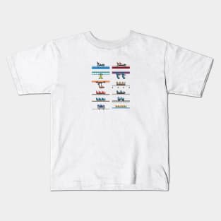 Kings Island Coaster Cars Design Kids T-Shirt